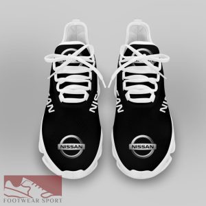 Nissan Racing Car Running Sneakers Attitude Max Soul Shoes For Men And Women - Nissan Chunky Sneakers White Black Max Soul Shoes For Men And Women Photo 3