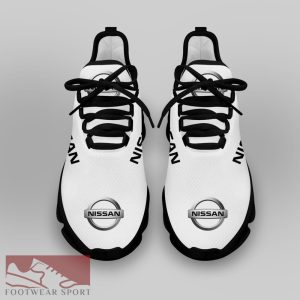 Nissan Racing Car Running Sneakers Impression Max Soul Shoes For Men And Women - Nissan Chunky Sneakers White Black Max Soul Shoes For Men And Women Photo 4