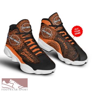 Personalized Harley-Davidson Big Logo Athleisure Air Jordan 13 Shoes For Men And Women - Personalized HD Sneaker Big Logo Air Jordan 13 For Men And Women Photo 1