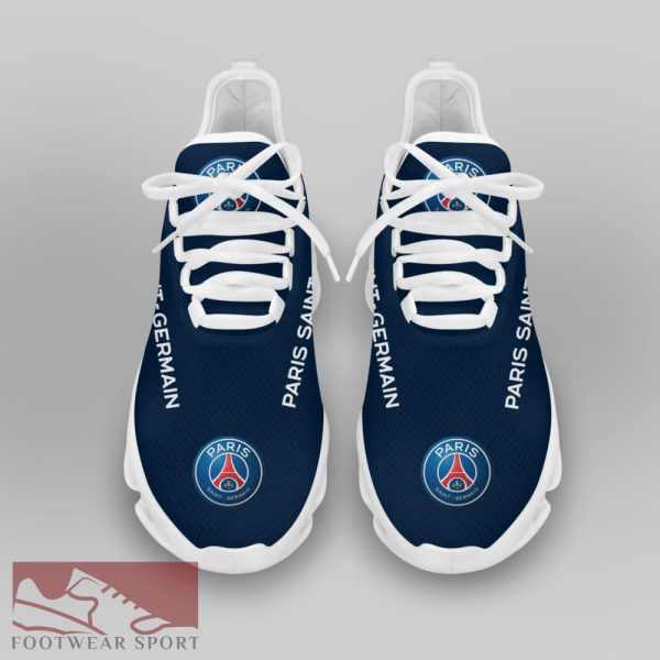 PSG FC Ligue 1 Logo Chunky Sneakers Design Max Soul Shoes For Fans - PSG FC Chunky Sneakers White Black Max Soul Shoes For Men And Women Photo 3