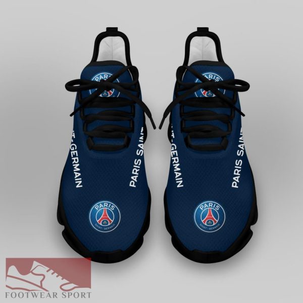 PSG FC Ligue 1 Logo Chunky Sneakers Design Max Soul Shoes For Fans - PSG FC Chunky Sneakers White Black Max Soul Shoes For Men And Women Photo 4