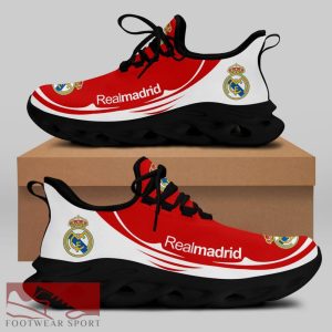 Real Madrid Laliga Running Shoes Collection Max Soul Sneakers For Fans - Real Madrid Chunky Sneakers White Black Max Soul Shoes For Men And Women Photo 2