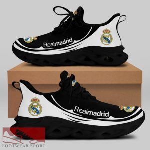 Real Madrid Laliga Running Shoes Contemporary Max Soul Sneakers For Fans - Real Madrid Chunky Sneakers White Black Max Soul Shoes For Men And Women Photo 2