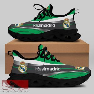 Real Madrid Laliga Running Shoes Design Max Soul Sneakers For Fans - Real Madrid Chunky Sneakers White Black Max Soul Shoes For Men And Women Photo 2