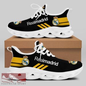 Real Madrid Laliga Running Shoes Edgy Max Soul Sneakers For Fans - Real Madrid Chunky Sneakers White Black Max Soul Shoes For Men And Women Photo 2