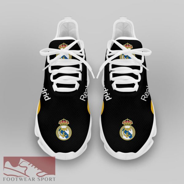 Real Madrid Laliga Running Shoes Fusion Max Soul Sneakers For Fans - Real Madrid Chunky Sneakers White Black Max Soul Shoes For Men And Women Photo 3