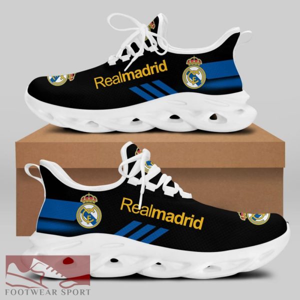 Real Madrid Laliga Running Shoes High-quality Max Soul Sneakers For Fans - Real Madrid Chunky Sneakers White Black Max Soul Shoes For Men And Women Photo 2