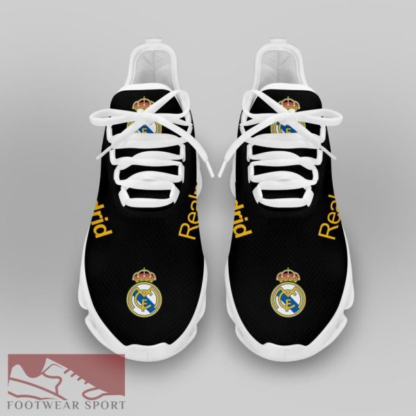 Real Madrid Laliga Running Shoes High-quality Max Soul Sneakers For Fans - Real Madrid Chunky Sneakers White Black Max Soul Shoes For Men And Women Photo 3