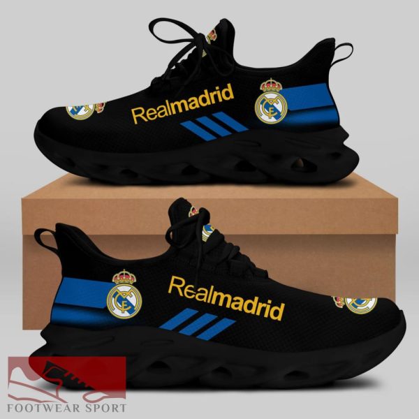 Real Madrid Laliga Running Shoes High-quality Max Soul Sneakers For Fans - Real Madrid Chunky Sneakers White Black Max Soul Shoes For Men And Women Photo 1