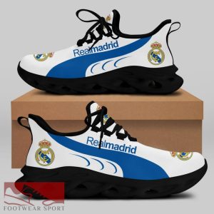 Real Madrid Laliga Running Shoes Influence Max Soul Sneakers For Fans - Real Madrid Chunky Sneakers White Black Max Soul Shoes For Men And Women Photo 2