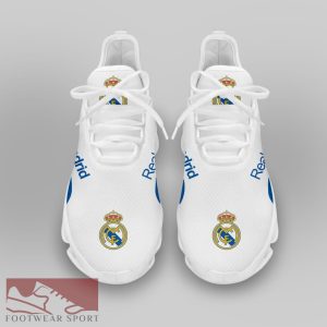 Real Madrid Laliga Running Shoes Influence Max Soul Sneakers For Fans - Real Madrid Chunky Sneakers White Black Max Soul Shoes For Men And Women Photo 3