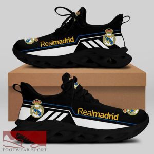 Real Madrid Laliga Running Shoes Modern Max Soul Sneakers For Fans - Real Madrid Chunky Sneakers White Black Max Soul Shoes For Men And Women Photo 1