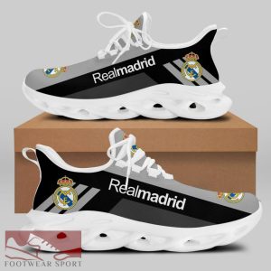 Real Madrid Laliga Running Shoes Performance Max Soul Sneakers For Fans - Real Madrid Chunky Sneakers White Black Max Soul Shoes For Men And Women Photo 2