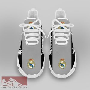 Real Madrid Laliga Running Shoes Performance Max Soul Sneakers For Fans - Real Madrid Chunky Sneakers White Black Max Soul Shoes For Men And Women Photo 3