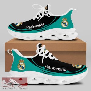 Real Madrid Laliga Running Shoes Runners Max Soul Sneakers For Fans - Real Madrid Chunky Sneakers White Black Max Soul Shoes For Men And Women Photo 2