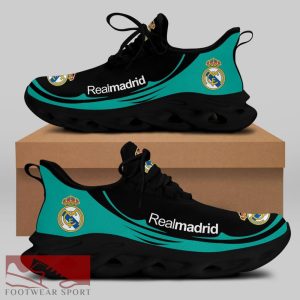 Real Madrid Laliga Running Shoes Runners Max Soul Sneakers For Fans - Real Madrid Chunky Sneakers White Black Max Soul Shoes For Men And Women Photo 1