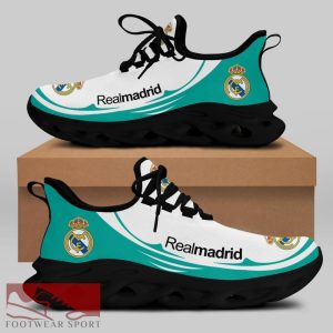 Real Madrid Laliga Running Shoes Statement Max Soul Sneakers For Fans - Real Madrid Chunky Sneakers White Black Max Soul Shoes For Men And Women Photo 2