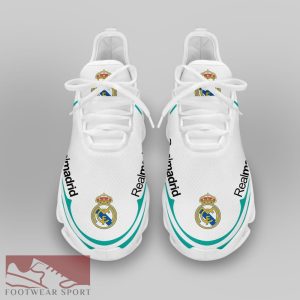 Real Madrid Laliga Running Shoes Statement Max Soul Sneakers For Fans - Real Madrid Chunky Sneakers White Black Max Soul Shoes For Men And Women Photo 3
