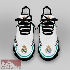 Real Madrid Laliga Running Shoes Statement Max Soul Sneakers For Fans - Real Madrid Chunky Sneakers White Black Max Soul Shoes For Men And Women Photo 4