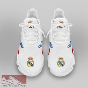 Real Madrid Laliga Running Shoes Stride Max Soul Sneakers For Fans - Real Madrid Chunky Sneakers White Black Max Soul Shoes For Men And Women Photo 3