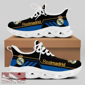 Real Madrid Laliga Running Shoes Trendsetting Max Soul Sneakers For Fans - Real Madrid Chunky Sneakers White Black Max Soul Shoes For Men And Women Photo 2