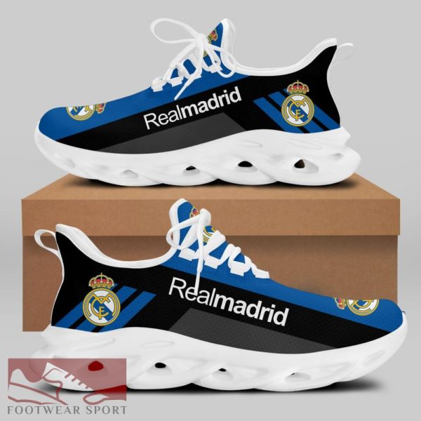 Real Madrid Laliga Running Shoes Urbanite Max Soul Sneakers For Fans - Real Madrid Chunky Sneakers White Black Max Soul Shoes For Men And Women Photo 2