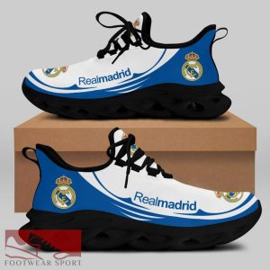 Real Madrid Laliga Running Shoes Versatile Max Soul Sneakers For Fans - Real Madrid Chunky Sneakers White Black Max Soul Shoes For Men And Women Photo 2
