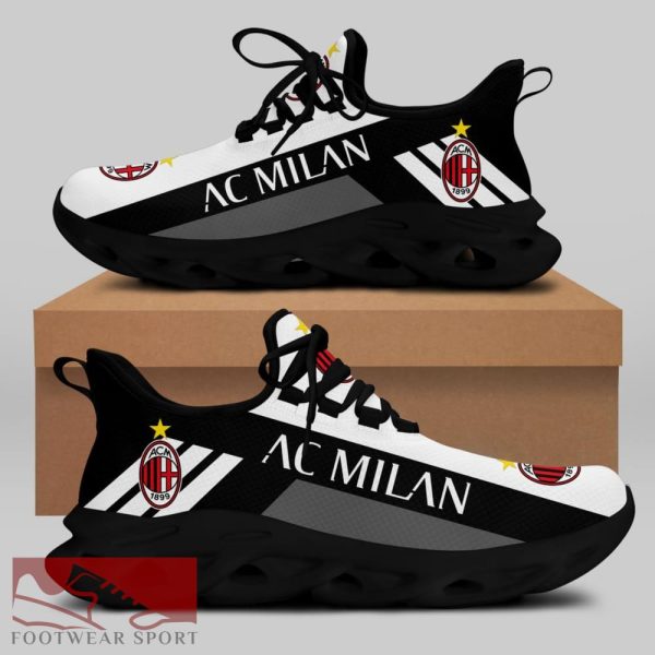 Sport Shoes AC Milan Seria A Club Fans Fashion Max Soul Sneakers For Men And Women - AC Milan Chunky Sneakers White Black Max Soul Shoes For Men And Women Photo 2