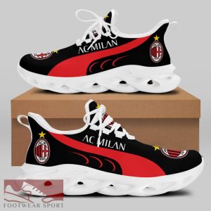 Sport Shoes AC Milan Seria A Club Fans Performance Max Soul Sneakers For Men And Women - AC Milan Chunky Sneakers White Black Max Soul Shoes For Men And Women Photo 2
