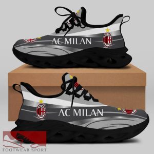 Sport Shoes AC Milan Seria A Club Fans Symbolize Max Soul Sneakers For Men And Women - AC Milan Chunky Sneakers White Black Max Soul Shoes For Men And Women Photo 2