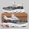 Sport Shoes AC Milan Seria A Club Fans Symbolize Max Soul Sneakers For Men And Women - AC Milan Chunky Sneakers White Black Max Soul Shoes For Men And Women Photo 1