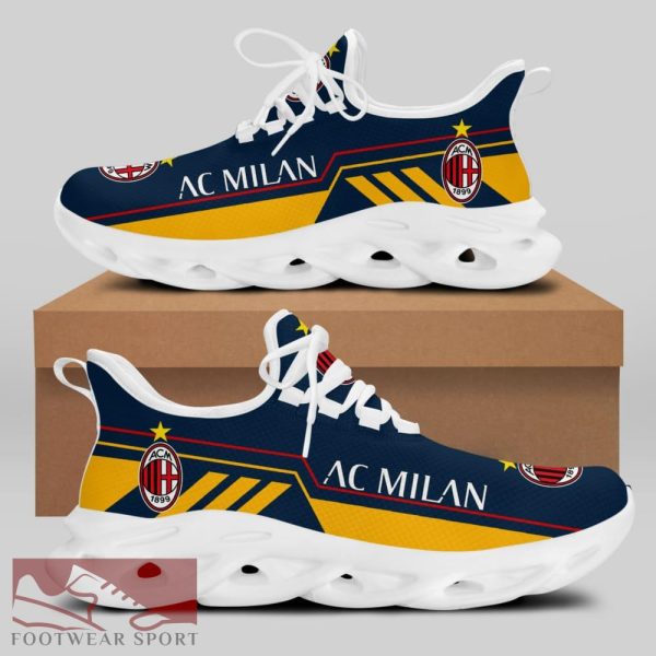 Sport Shoes AC Milan Seria A Club Fans Trendy Max Soul Sneakers For Men And Women - AC Milan Chunky Sneakers White Black Max Soul Shoes For Men And Women Photo 2