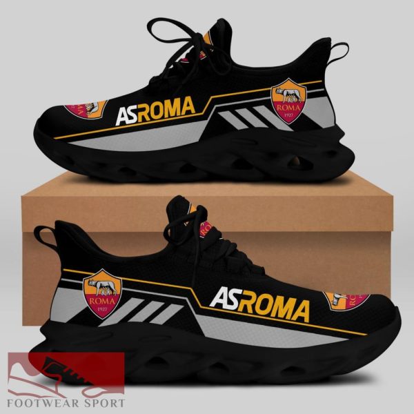 Sport Shoes AS ROMA Seria A Club Fans Accentuate Max Soul Sneakers For Men And Women - AS ROMA Chunky Sneakers White Black Max Soul Shoes For Men And Women Photo 1