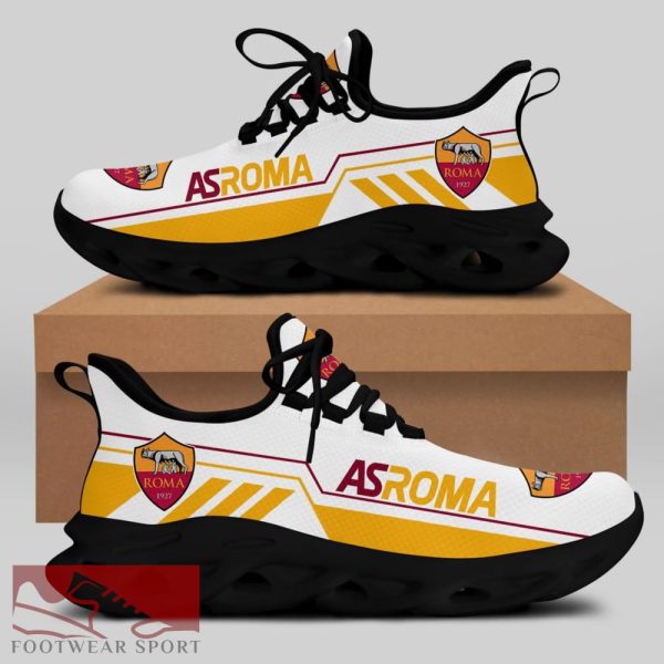 Sport Shoes AS ROMA Seria A Club Fans Effortless Max Soul Sneakers For Men And Women - AS ROMA Chunky Sneakers White Black Max Soul Shoes For Men And Women Photo 2