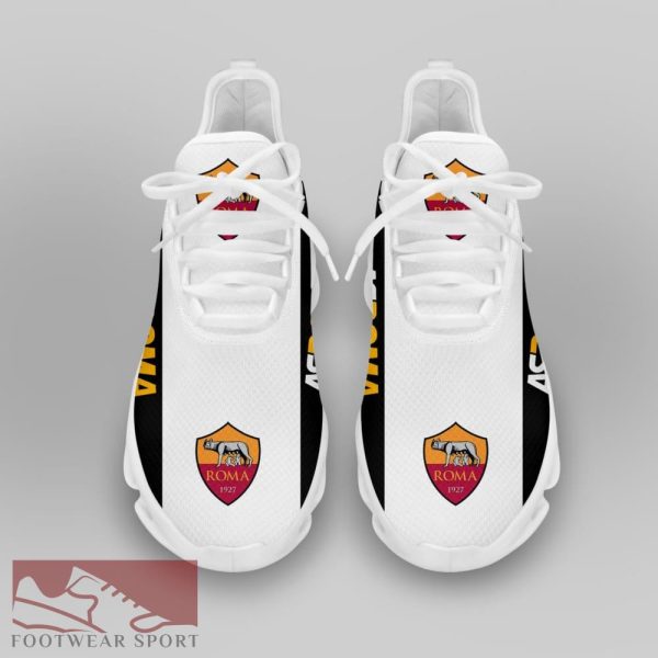 Sport Shoes AS ROMA Seria A Club Fans Streetstyle Max Soul Sneakers For Men And Women - AS ROMA Chunky Sneakers White Black Max Soul Shoes For Men And Women Photo 3