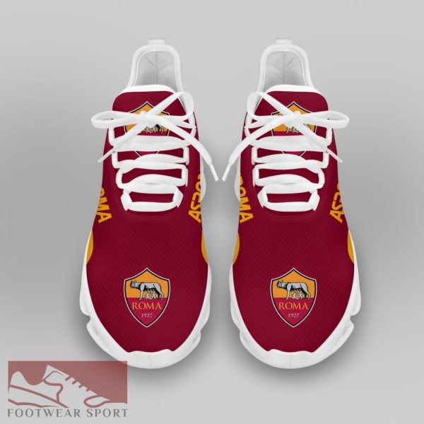 Sport Shoes AS ROMA Seria A Club Fans Visual Max Soul Sneakers For Men And Women - AS ROMA Chunky Sneakers White Black Max Soul Shoes For Men And Women Photo 3