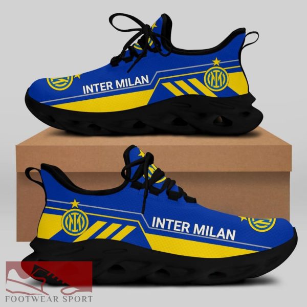 Sport Shoes Inter Milan Seria A Club Fans Casual Max Soul Sneakers For Men And Women - Inter Milan Chunky Sneakers White Black Max Soul Shoes For Men And Women Photo 1