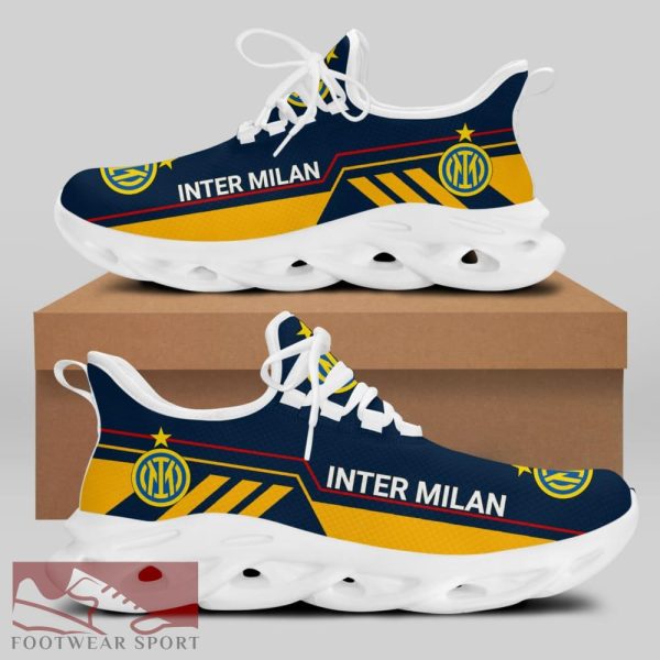 Sport Shoes Inter Milan Seria A Club Fans Statement Max Soul Sneakers For Men And Women - Inter Milan Chunky Sneakers White Black Max Soul Shoes For Men And Women Photo 2