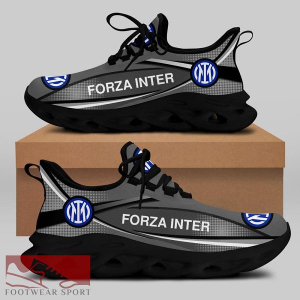 Sport Shoes INTER Seria A Club Fans Style Max Soul Sneakers For Men And Women - INTER Chunky Sneakers White Black Max Soul Shoes For Men And Women Photo 1
