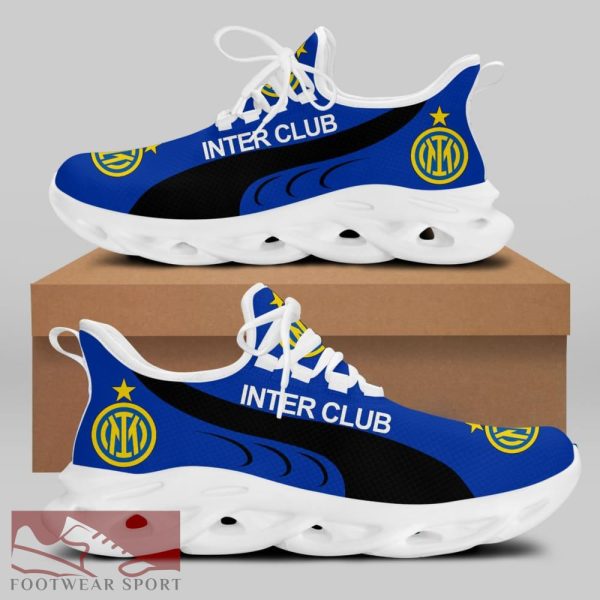 Sport Shoes Inter Seria A Club Seria A Club Fans Attitude Max Soul Sneakers For Men And Women - Inter Club Chunky Sneakers White Black Max Soul Shoes For Men And Women Photo 2