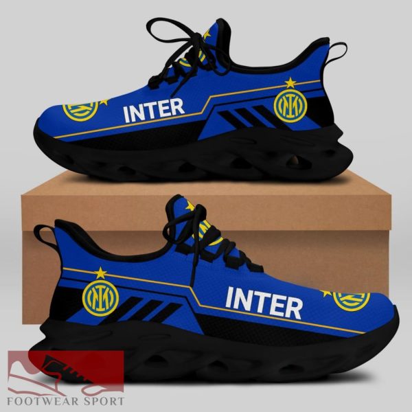 Sport Shoes Inter Seria A Club Seria A Club Fans Creative Max Soul Sneakers For Men And Women - Inter Club Chunky Sneakers White Black Max Soul Shoes For Men And Women Photo 1