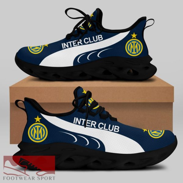 Sport Shoes Inter Seria A Club Seria A Club Fans Detail Max Soul Sneakers For Men And Women - Inter Club Chunky Sneakers White Black Max Soul Shoes For Men And Women Photo 1