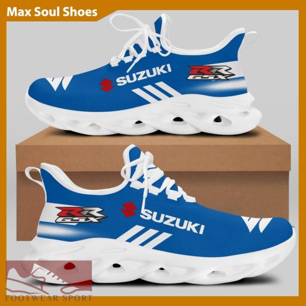 SUZUKI RACING Racing Car Running Sneakers Luxury Max Soul Shoes For Men And Women - SUZUKI RACING Chunky Sneakers White Black Max Soul Shoes For Men And Women Photo 2