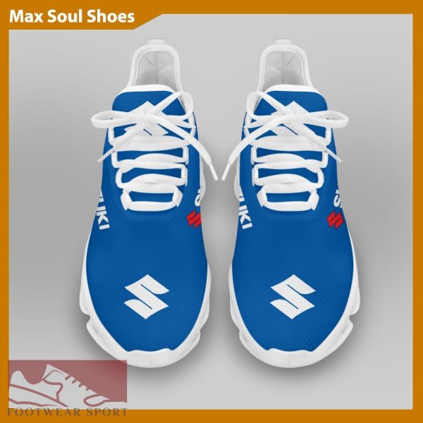 SUZUKI RACING Racing Car Running Sneakers Luxury Max Soul Shoes For Men And Women - SUZUKI RACING Chunky Sneakers White Black Max Soul Shoes For Men And Women Photo 3
