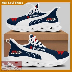 SUZUKI RACING Racing Car Running Sneakers Statement Max Soul Shoes For Men And Women - SUZUKI RACING Chunky Sneakers White Black Max Soul Shoes For Men And Women Photo 2