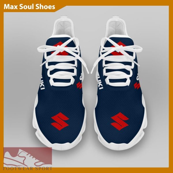 SUZUKI RACING Racing Car Running Sneakers Statement Max Soul Shoes For Men And Women - SUZUKI RACING Chunky Sneakers White Black Max Soul Shoes For Men And Women Photo 3