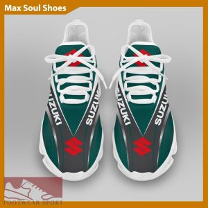 SUZUKI RACING Racing Car Running Sneakers Style Max Soul Shoes For Men And Women - SUZUKI RACING Chunky Sneakers White Black Max Soul Shoes For Men And Women Photo 3