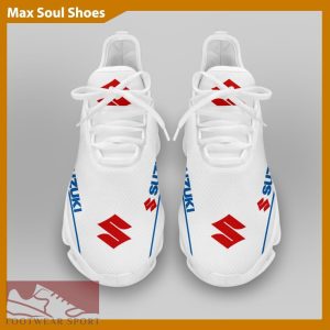 SUZUKI RACING Racing Car Running Sneakers Urbanite Max Soul Shoes For Men And Women - SUZUKI RACING Chunky Sneakers White Black Max Soul Shoes For Men And Women Photo 3
