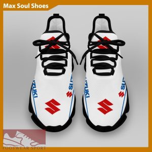SUZUKI RACING Racing Car Running Sneakers Urbanite Max Soul Shoes For Men And Women - SUZUKI RACING Chunky Sneakers White Black Max Soul Shoes For Men And Women Photo 4