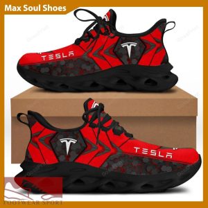 TESLA Racing Car Running Sneakers Branding Max Soul Shoes For Men And Women - TESLA Chunky Sneakers White Black Max Soul Shoes For Men And Women Photo 1